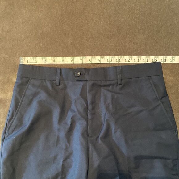 Men’s Blue Slim Fit 2 Piece Suit
OneButton Notched Lapel Jacket 34 Pants 31 NWT - Picture 9 of 14